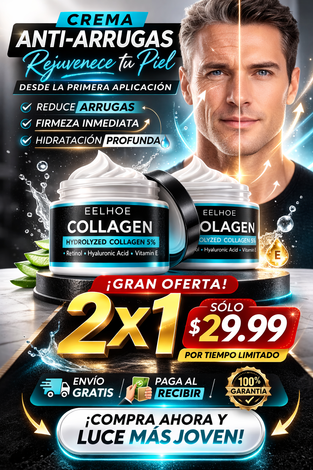 Crema Antiarrugas para Hombre